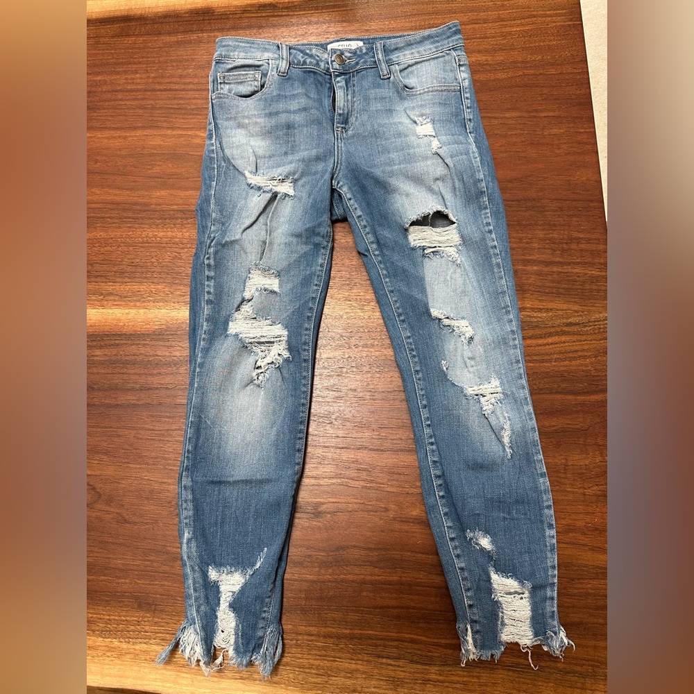 Cello Distressed Blue Jeans